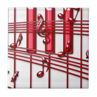 Carreau En Céramique Tuile en céramique rouge de photo de clavier de