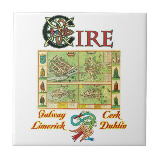 Carreau En Céramique Tuile et trépied irlandais de villes