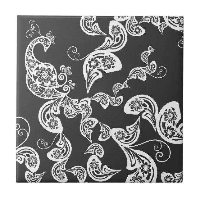 Carreau En Céramique Tuile faite sur commande blanche de cadeau de (Devant)