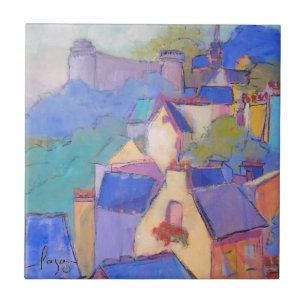 Carreau En Céramique Tuile française d'art de château