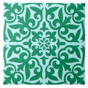 Carreau En Céramique Tuile marocaine - turquoise et aqua