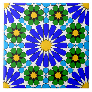 Carreau En Céramique Tuile motif géométrique islamique