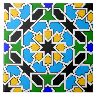 Carreau En Céramique Tuile motif géométrique islamique
