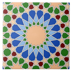 Carreau En Céramique Tuile motif géométrique islamique