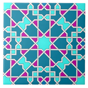 Carreau En Céramique Tuile motif géométrique islamique