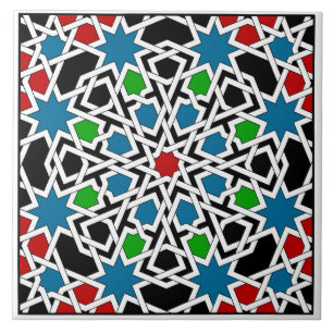 Carreau En Céramique Tuile motif géométrique islamique
