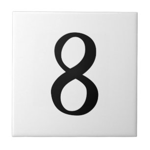 Carreau En Céramique TUILE NUMÉRIQUE - HUIT ÉLÉGANTS (numéro 8) ~.p