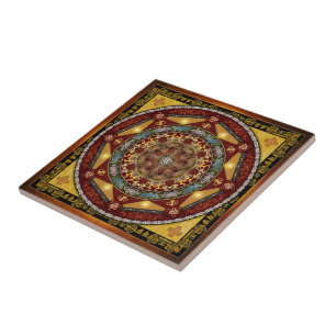Carreau En Céramique Tuile orientale de bonheur de mandala