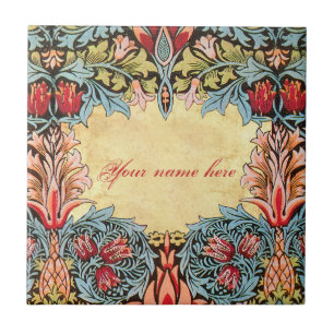 Carreau En Céramique Tuile personnalisable Wm Morris Pre-Raphaelite