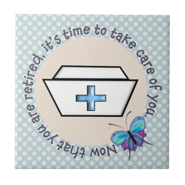 Carreau En Céramique Tuile retirée d'infirmière (Devant)