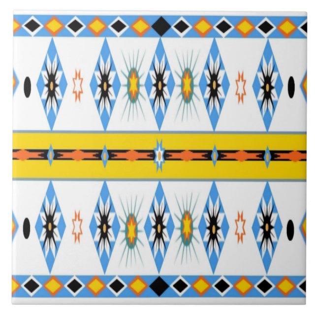 Carreau En Céramique Tuile Shoshone amérindienne (Devant)