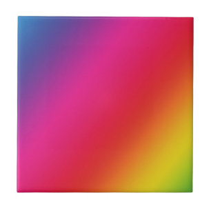 Carreau En Céramique Tuile/Trivet Arc en ciel