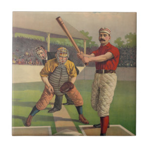 Carreau En Céramique Tuile vintage de base-ball