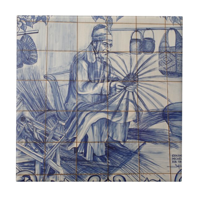 Carreau En Céramique Tuiles portugaises d'azulejo (Devant)