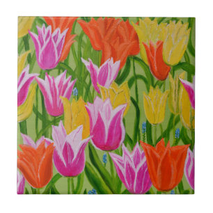 Carreau En Céramique Tulipes