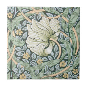 Carreau En Céramique Tulipes Pimpernel Art Botanique de William Morris