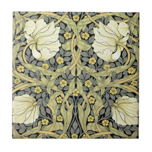 Carreau En Céramique Tulipes Pimpernel Art Botanique de William Morris