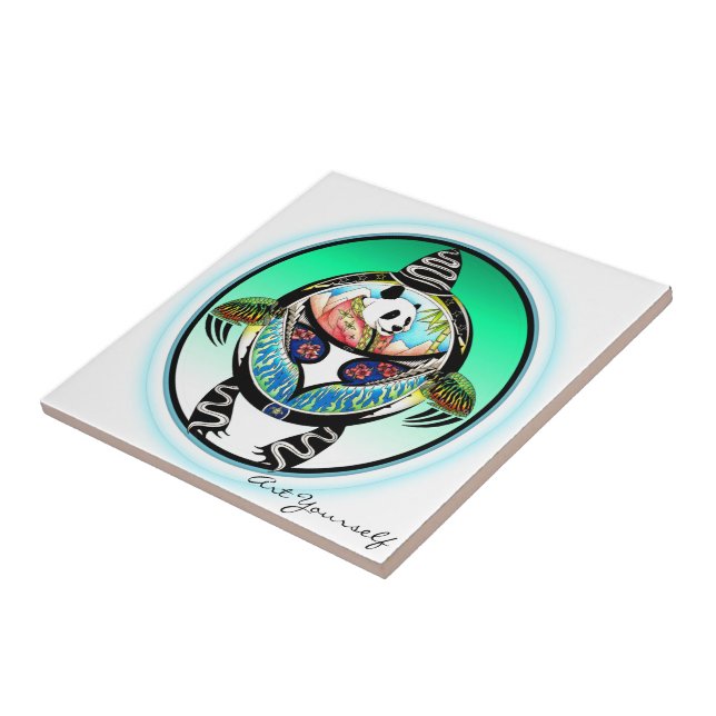 Carreau En Céramique Turtle Panda (Côté)