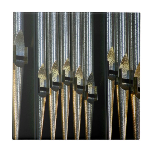 Carreau En Céramique Tuyaux d'organe - tuyaux simples en métal (Devant)