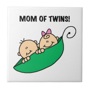 Carreau En Céramique Twins Maman - Pois dans les cadeaux de pod