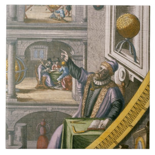 Carreau En Céramique Tycho Brahe (1546-1601) a vieilli 40, parmi son