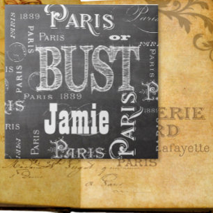 Carreau En Céramique Typographie Calligraphie Paris France Tour Eiffel