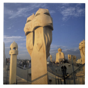 Carreau En Céramique UE, Espagne, Catalogne, Barcelone. Antonio Gaudi's