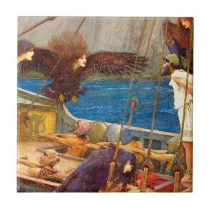 Carreau En Céramique Ulysse et les sirènes par J.W. Waterhouse