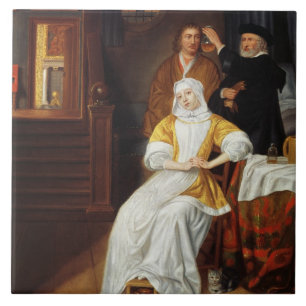 Carreau En Céramique Un docteur Visiting jeune Madame dans une chambre