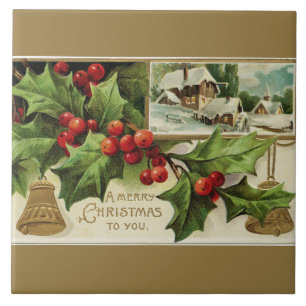 Carreau En Céramique Un Joyeux Noël à vous carreau de céramique vint