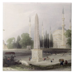 Carreau En Céramique Un obélisque égyptien dans l'Atmeidan, ou