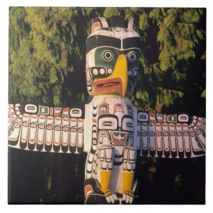 Carreau En Céramique Un totem À Vancouver, Canada.