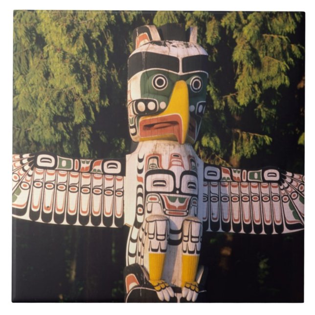 Carreau En Céramique Un totem À Vancouver, Canada. (Devant)