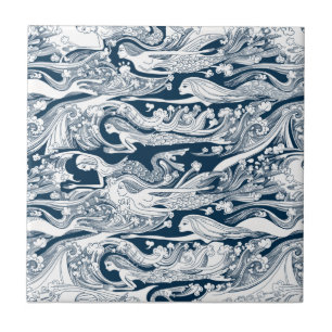 Carreau En Céramique Une école de bain de sirènes par