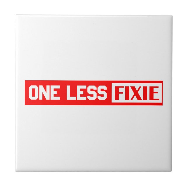 Carreau En Céramique Une Fixie de moins (Devant)