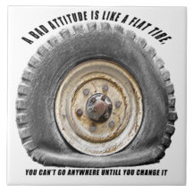 Une Mauvaise Attitude Comme Un Pneu Plat
