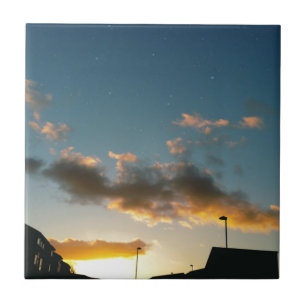 Carreau En Céramique Une rue couronnée d'étoiles