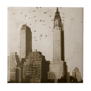 Carreau En Céramique Une volée de voler d'oiseaux