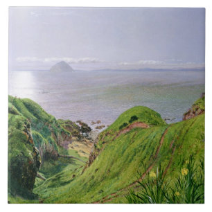 Carreau En Céramique Une vue d'Ailsa Craig et l'île d'Arran, 1860