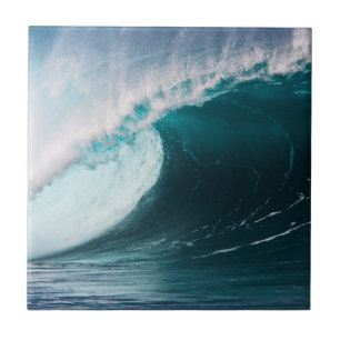 Carreau En Céramique USA, Hawaï, Oahu, grosses vagues