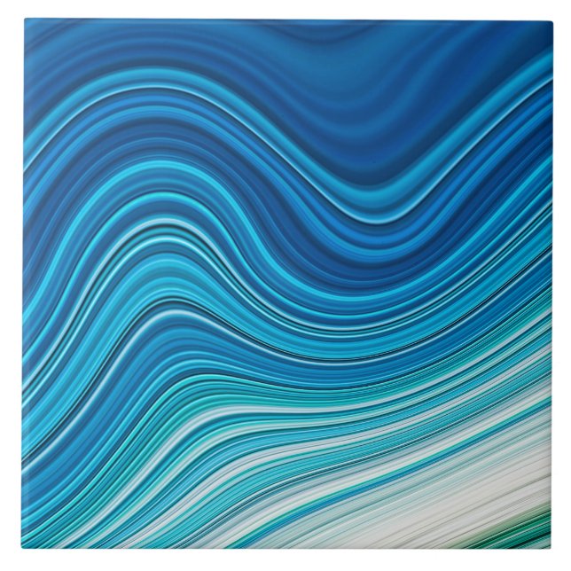 CARREAU EN CÉRAMIQUE VAGUES (Devant)
