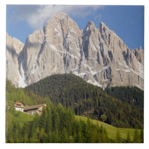 Carreau En Céramique Val di Funes, Val de Villnöss, Dolomites, Italie