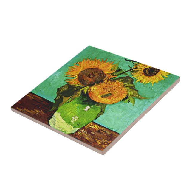 Carreau En Céramique Van Gogh - Tournesols (Côté)