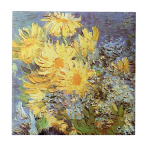 Carreau En Céramique Van Gogh - Vase avec lilas, marguerites et anémone