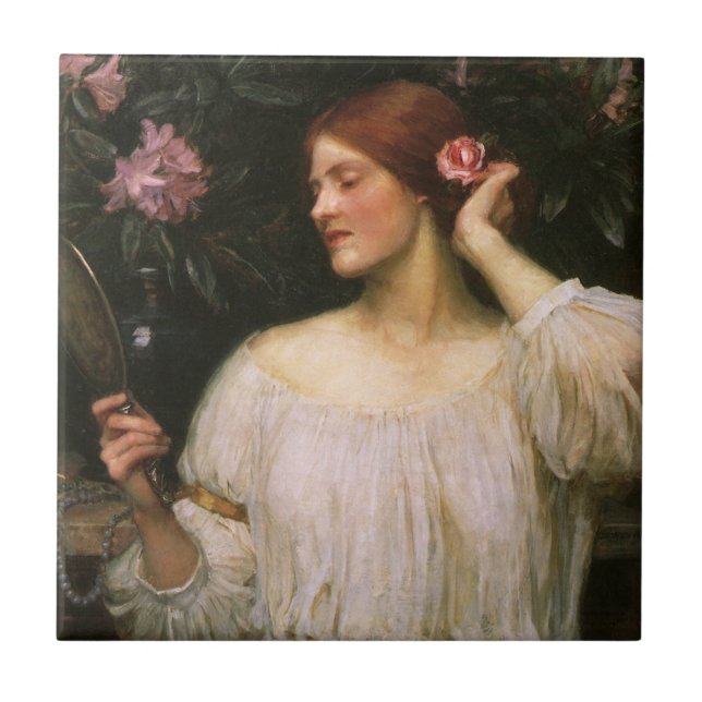 Carreau En Céramique Vanity par John William Waterhouse (Devant)