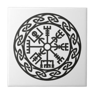 Carreau En Céramique Vegvísir, Islande, le charme du voyageur, la prot