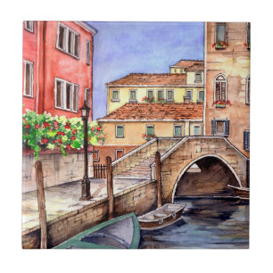 Carreau En Céramique Venise - Eau de stylo et de lavage