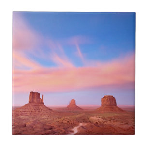 Carreau En Céramique Vents violents au-dessus de vallée de désert