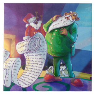 Carreau En Céramique Vérifier deux fois Père Noël