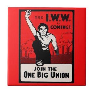 Carreau En Céramique Vers 1905, IWW arrive
